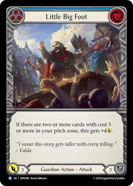 Little Big Foot (Blue) - Mastery Pack Guardian Flesh and Blood trading card