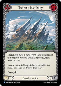 Tectonic Instability - Mastery Pack Guardian  #MPG046 - Rare Flesh and Blood Trading Card