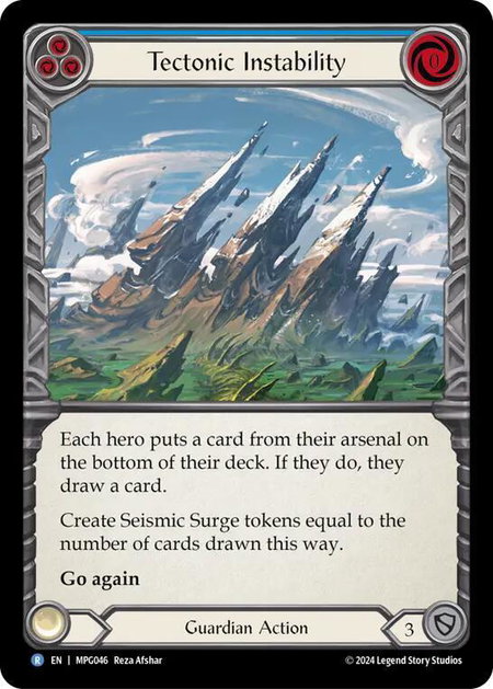 Tectonic Instability - Mastery Pack Guardian Flesh and Blood trading card