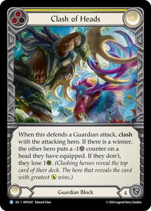 Clash of Heads - Mastery Pack Guardian  #MPG047 - Rare Flesh and Blood Trading Card