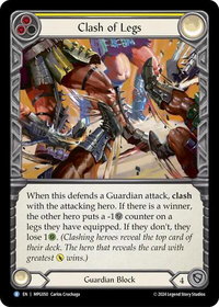 Clash of Legs - Mastery Pack Guardian  #MPG050 - Rare Flesh and Blood Trading Card