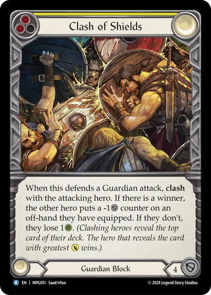 Clash of Shields - Mastery Pack Guardian Flesh and Blood trading card