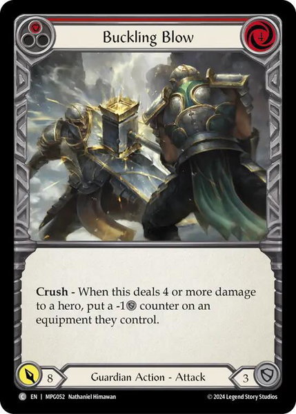 Buckling Blow (Red) - Mastery Pack Guardian Flesh and Blood trading card