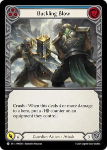 Buckling Blow (Blue) - Mastery Pack Guardian  #MPG054 - Common Flesh and Blood Trading Card