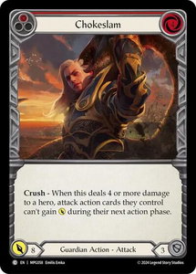 Chokeslam (Red) - Mastery Pack Guardian  #MPG058 - Common Flesh and Blood Trading Card