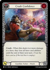 Crush Confidence (Red) - Mastery Pack Guardian  #MPG064 - Common Flesh and Blood Trading Card
