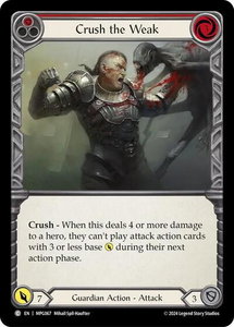 Crush the Weak (Red) - Mastery Pack Guardian  #MPG067 - Common Flesh and Blood Trading Card
