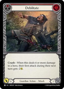 Debilitate (Red) - Mastery Pack Guardian  #MPG070 - Common Flesh and Blood Trading Card