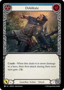Debilitate (Blue) - Mastery Pack Guardian  #MPG072 - Common Flesh and Blood Trading Card