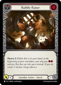 Rubble Raiser (Red) - Mastery Pack Guardian  #MPG082 - Common Flesh and Blood Trading Card