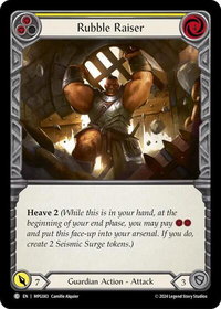 Rubble Raiser (Yellow) - Mastery Pack Guardian  #MPG083 - Common Flesh and Blood Trading Card