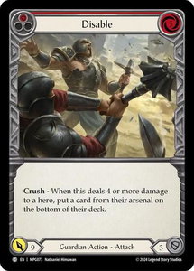 Disable (Red) - Mastery Pack Guardian  #MPG073 - Common Flesh and Blood Trading Card