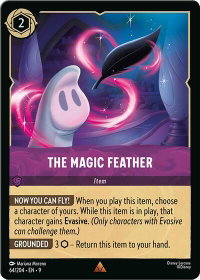 The Magic Feather - Fabled (9) #64/204 - Rare Disney Lorcana Trading Card