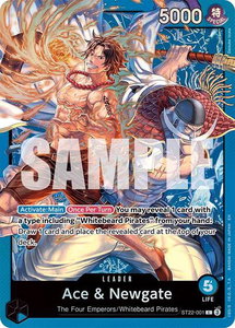 Ace & Newgate - Starter Deck 22: Ace & Newgate (ST-22) #ST22-001 - Leader One Piece Trading Card