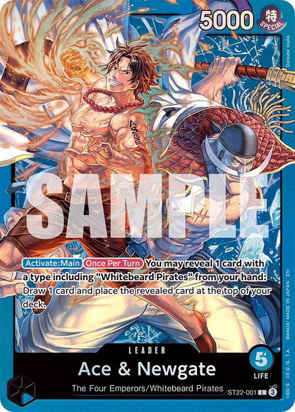 Ace & Newgate trading card from Starter Deck 22: Ace & Newgate Ace & Newgate - Starter Deck 22: Ace & Newgate One Piece trading card