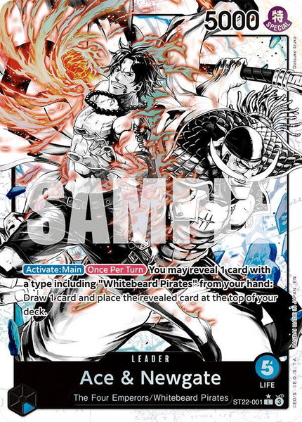 Ace & Newgate (Parallel) trading card from Starter Deck 22: Ace & Newgate Ace & Newgate (Parallel) - Starter Deck 22: Ace & Newgate One Piece trading card
