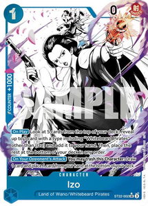 Izo (Parallel) - Starter Deck 22: Ace & Newgate (ST-22) #ST22-002 - Super Rare One Piece Trading Card