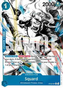 Squard (Parallel) - Starter Deck 22: Ace & Newgate (ST-22) #ST22-007 - Common One Piece Trading Card
