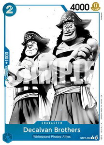 Decalvan Brothers (Parallel) - Starter Deck 22: Ace & Newgate (ST-22) #ST22-008 - Common One Piece Trading Card