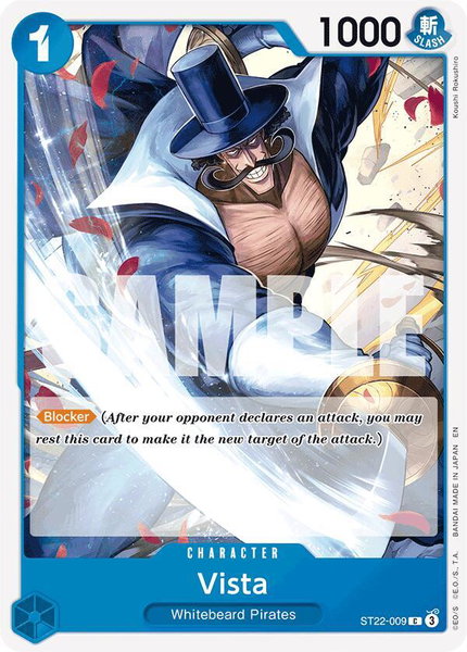 Vista trading card from Starter Deck 22: Ace & Newgate Vista - Starter Deck 22: Ace & Newgate One Piece trading card