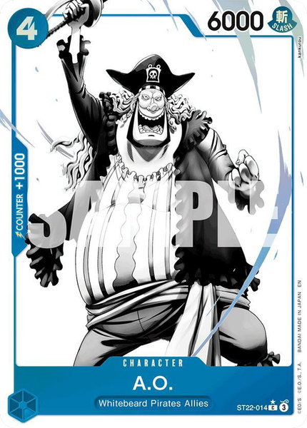 A.O. (Parallel) trading card from Starter Deck 22: Ace & Newgate A.O. (Parallel) - Starter Deck 22: Ace & Newgate One Piece trading card
