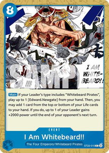 I Am Whitebeard!! - Starter Deck 22: Ace & Newgate (ST-22) #ST22-015 - Common One Piece Trading Card