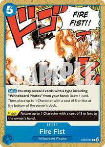 Fire Fist - Starter Deck 22: Ace & Newgate (ST-22) #ST22-017 - Common One Piece Trading Card