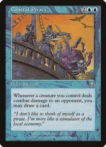 Coastal Piracy - Mercadian Masques (MMQ) #68 - Uncommon Magic: The Gathering Trading Card