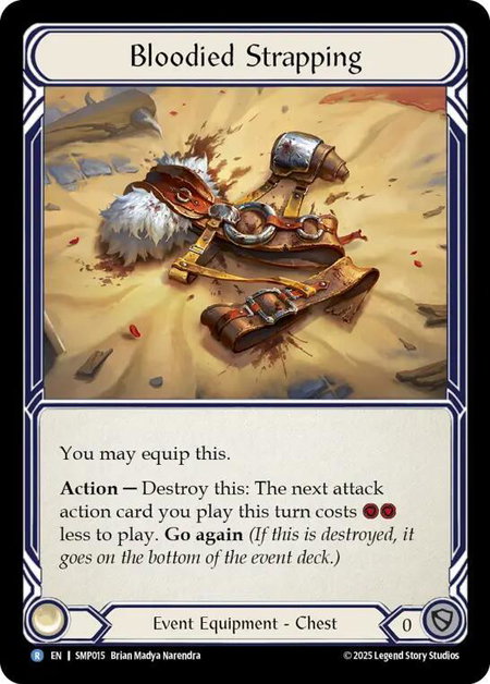 Bloodied Strapping trading card from Smash Palace Bloodied Strapping - Smash Palace Flesh and Blood trading card