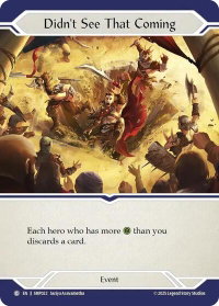 Didn't See That Coming - Smash Palace #SMP022 - Common Flesh and Blood Trading Card