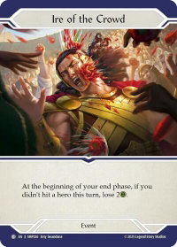 Ire of the Crowd - Smash Palace #SMP026 - Common Flesh and Blood Trading Card