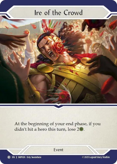 Ire of the Crowd - Smash Palace Flesh and Blood trading card
