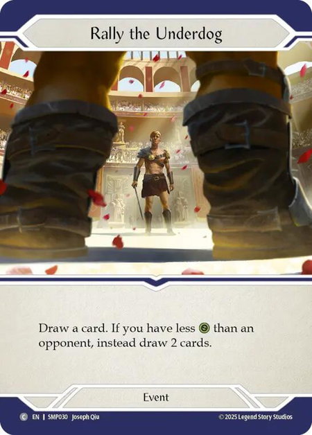 Rally the Underdog - Smash Palace Flesh and Blood trading card