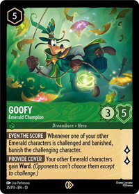 Goofy - Emerald Champion - Disney Lorcana Promo Cards (DLPC) #25 - Promo Disney Lorcana Trading Card