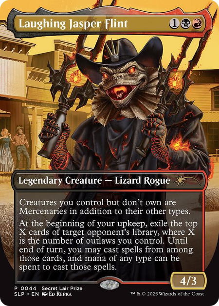 Laughing Jasper Flint - Secret Lair Showdown Magic: The Gathering trading card