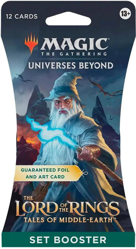Universes Beyond: The Lord of the Rings: Tales of Middle-earth - Sleeved Set Booster Pack - Universes Beyond: The Lord of the Rings: Tales of Middle-earth Magic: The Gathering trading card