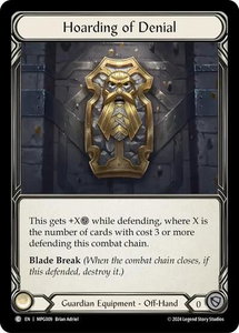 Hoarding of Denial - Mastery Pack Guardian  #MPG009 - Common Flesh and Blood Trading Card