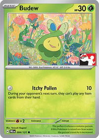 Budew - Prize Pack Series Cards  #004/131 - Common Pokémon Trading Card