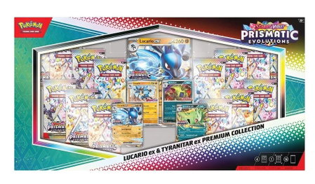 Prismatic Evolutions Lucario ex & Tyranitar ex Premium Collection (Sam's Club) - Miscellaneous Cards & Products Pokémon trading card