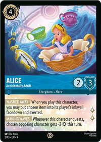 Alice - Accidentally Adrift - Disney Lorcana Promo Cards (DLPC) #2 - Promo Disney Lorcana Trading Card