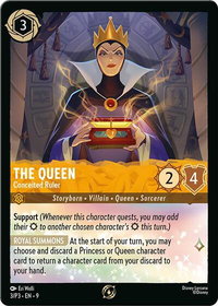 The Queen - Conceited Ruler - Disney Lorcana Promo Cards (DLPC) #3 - Promo Disney Lorcana Trading Card
