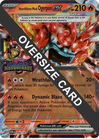 Hearthflame Mask Ogerpon ex (Twilight Masquerade Stamp) - Jumbo Cards (PR) #040/167 - Double Rare Pokémon Trading Card