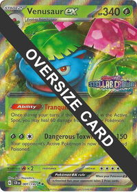 Venusaur ex - Jumbo Cards (PR) #001/142 - Double Rare Pokémon Trading Card