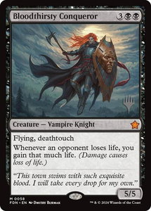 Bloodthirsty Conqueror - Promo Pack: Edge of Eternities (PPEOE) #58 - Mythic Rare Magic: The Gathering Trading Card