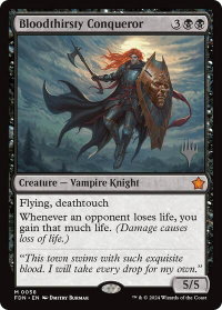 Bloodthirsty Conqueror - Promo Pack: Edge of Eternities (PPEOE) #58 - Mythic Rare Magic: The Gathering Trading Card