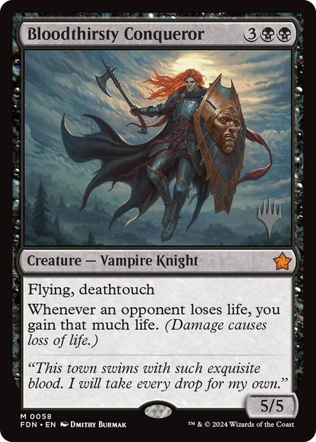 Bloodthirsty Conqueror - Promo Pack: Edge of Eternities Magic: The Gathering trading card