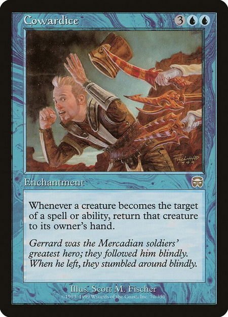 Cowardice - Mercadian Masques Magic: The Gathering trading card