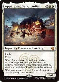 Appa, Steadfast Guardian - Avatar: The Last Airbender (TLA) #10 - Mythic Rare Magic: The Gathering Trading Card
