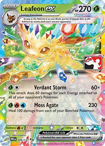 Leafeon ex - 006/131 - Prize Pack Series Cards #006/131 - Double Rare Pokémon Trading Card