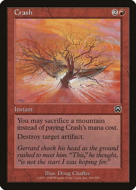 Crash - Mercadian Masques Magic: The Gathering trading card